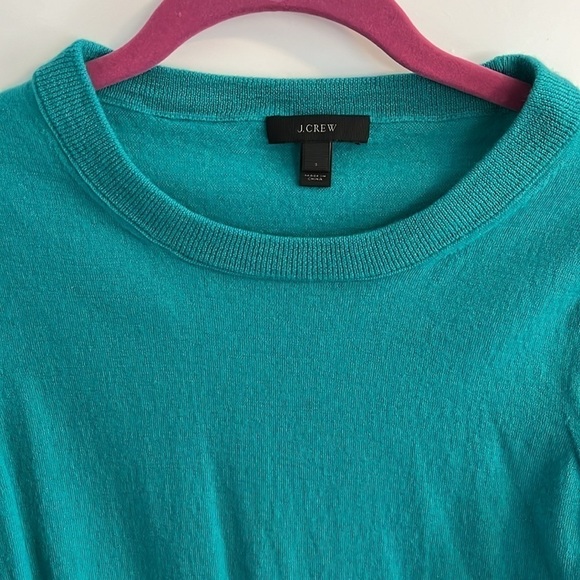 J. Crew Tippi Merino Teal Wool Sweater Size Small EUC - Picture 4 of 10